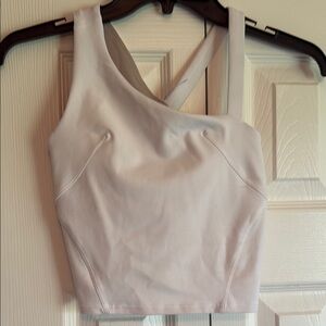 LULULEMON Women's White Cross-Back Top